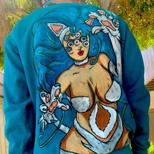 Custom hand made / Hand painted Felisha Crewneck Unisex